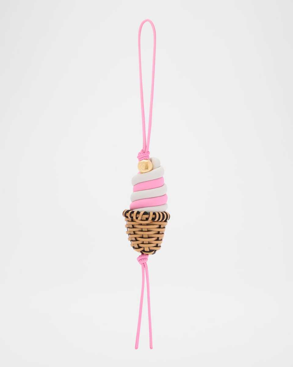x Paula's Ibiza Ice Cream Charm in Leather